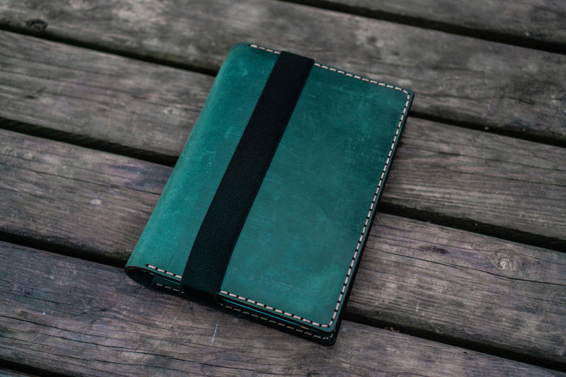 Leather Leuchtturm1917 A5 Notebook Cover - Crazy Horse Forest Green ...