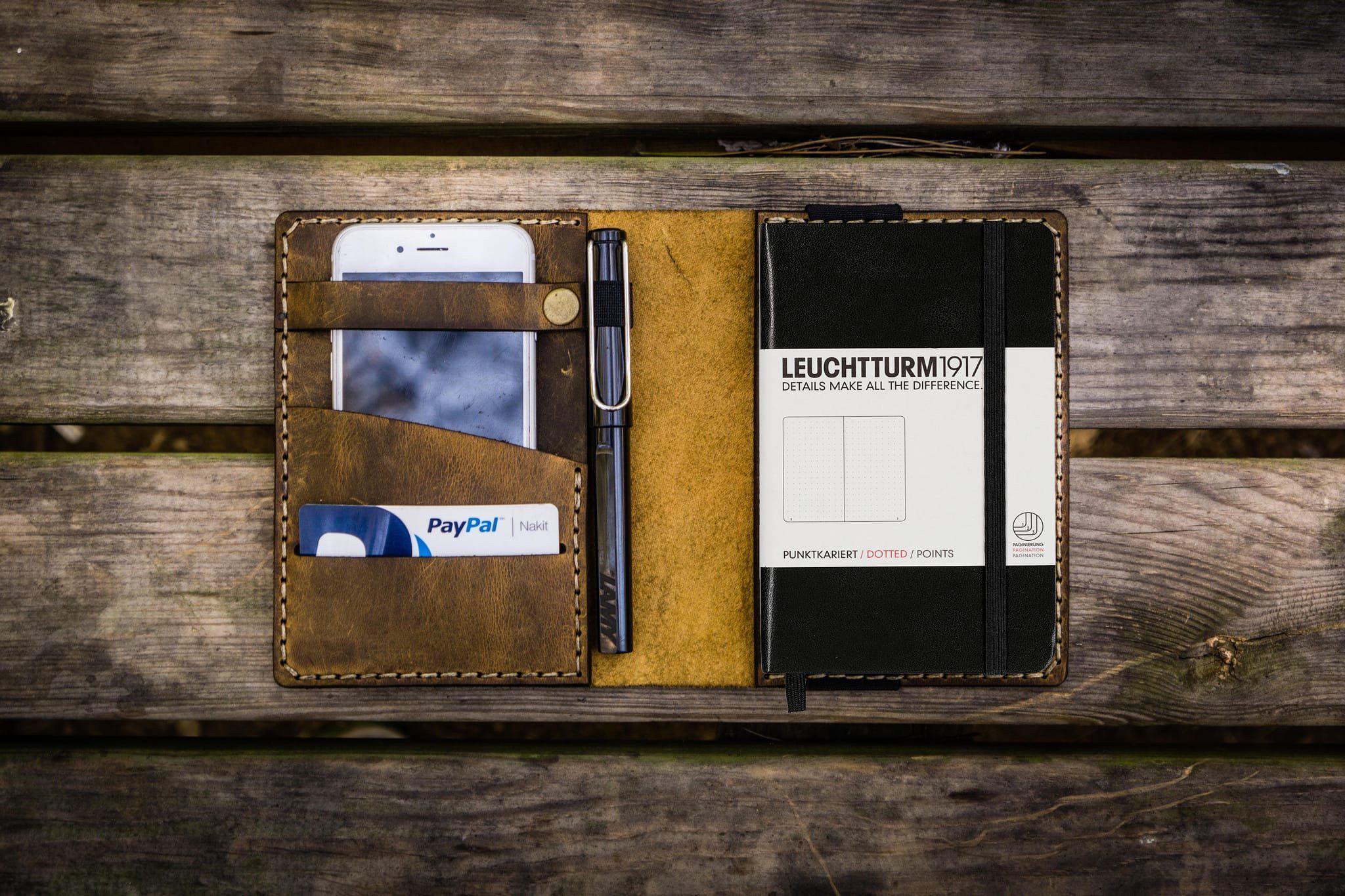 Leather Leuchtturm1917 A5 Notebook Cover - Brown - Bullet Journal Cover