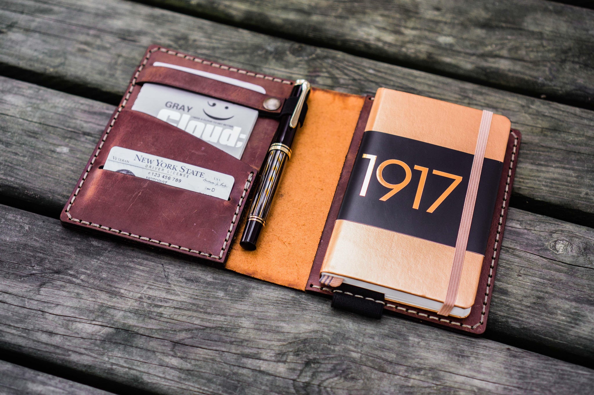 Traveler's Notebook Leather Cover - Crazy Horse Tan - Galen Leather