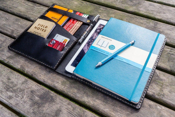 Leather Leuchtturm1917 B5 Notebook & iPad Air/Pro Cover - Natural