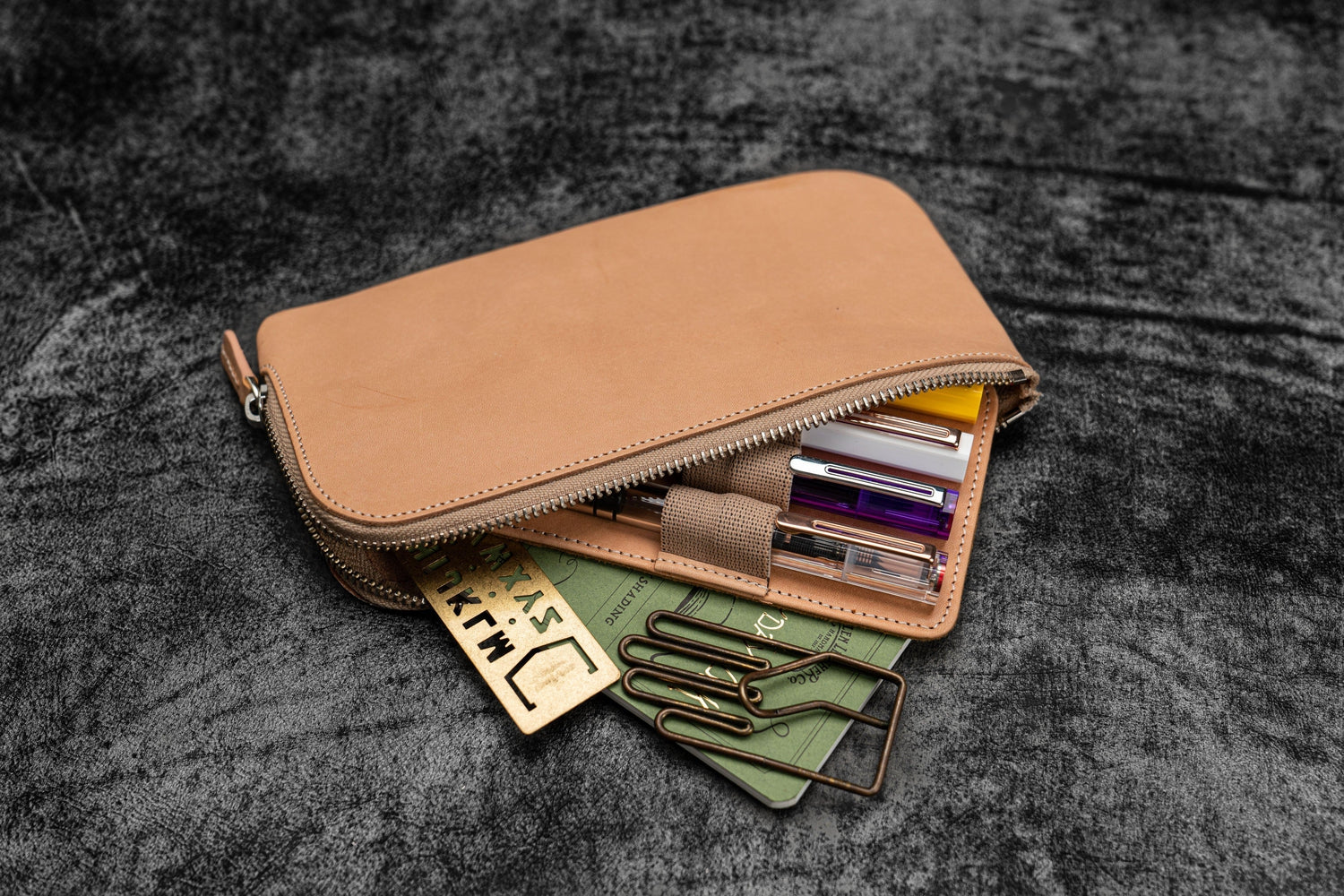 Leather Coin Pouch | Distressed Walnut
