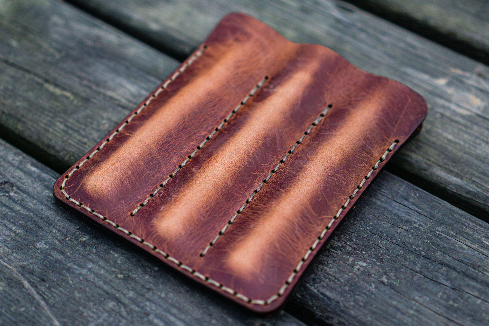 Leather Single Fountain Pen Case/Pen Pouch - Crazy Horse Brown - Galen  Leather