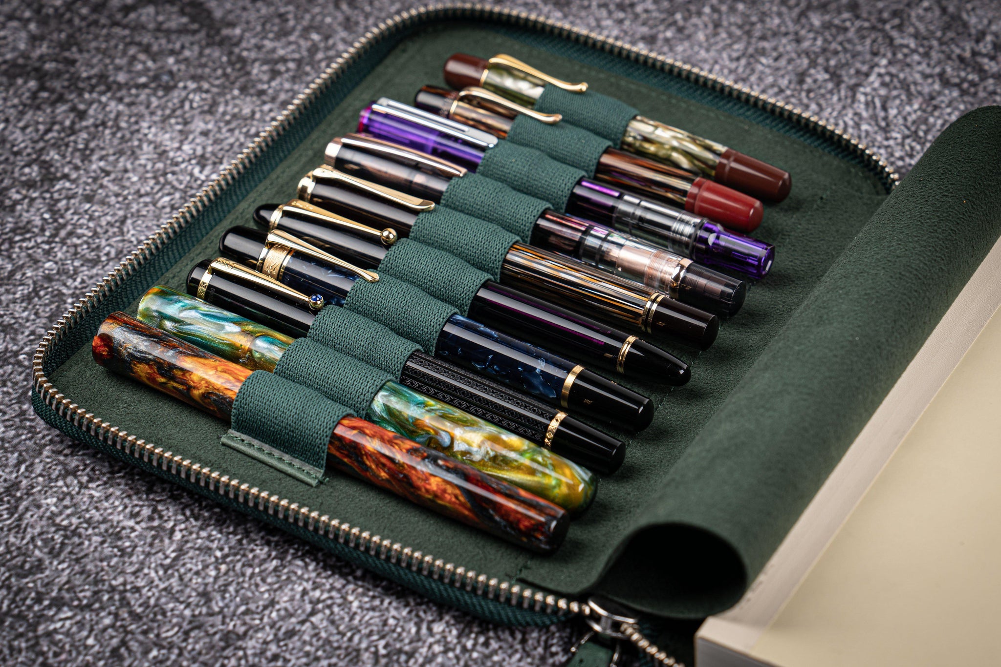 Pelikan Leather Pouch Pen Case 3 Slot