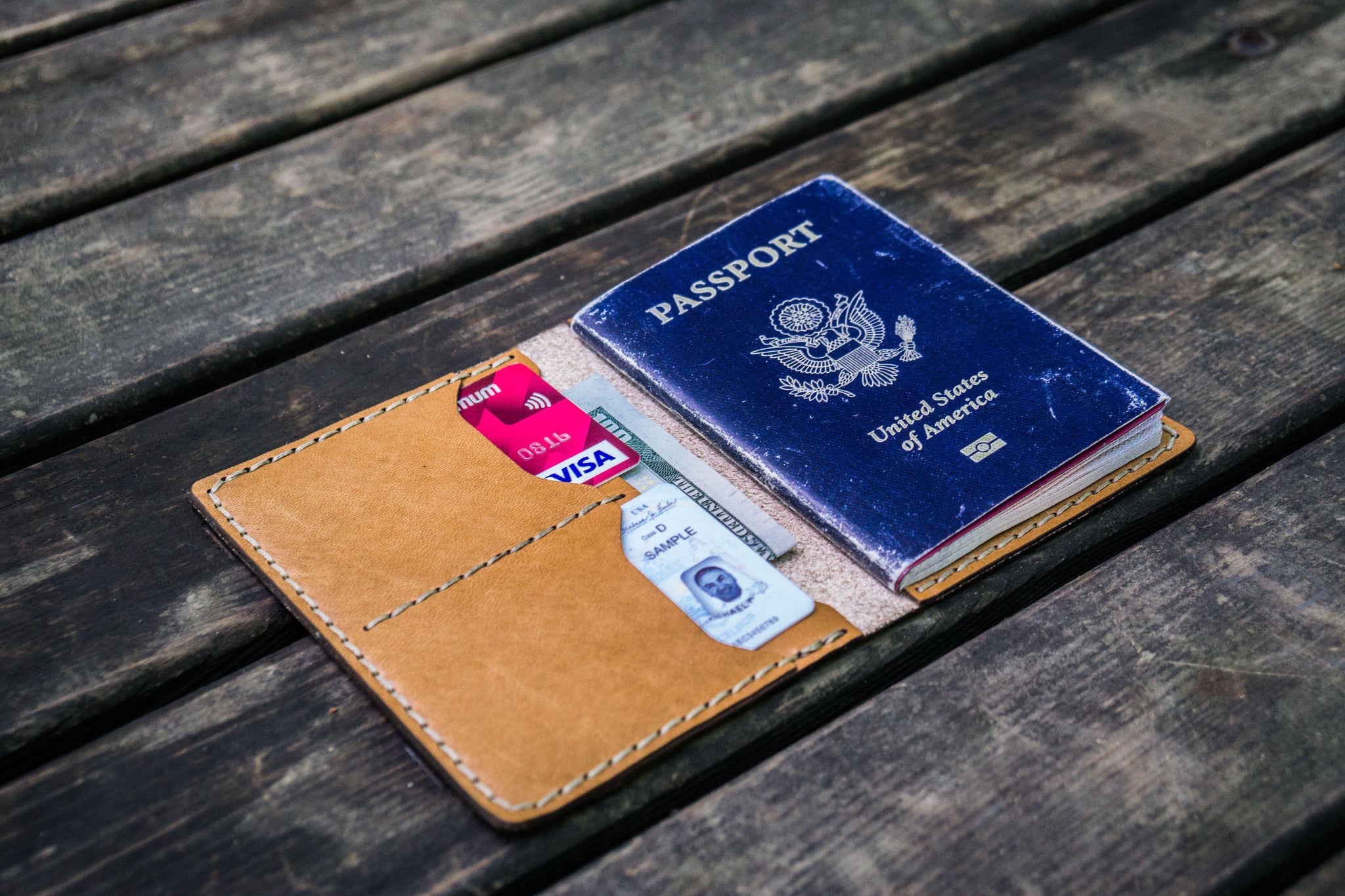 Buy Leather Passport Cover Wallet Case