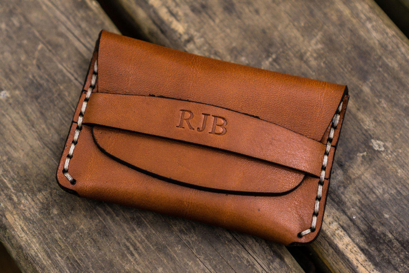 Buy Handmade Epi Leather Credit Card Wallet. Dark Green Leather