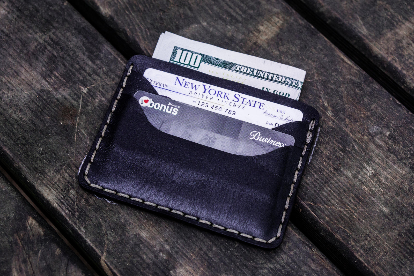  iN. Slim credit card holder wallet, Gift card display