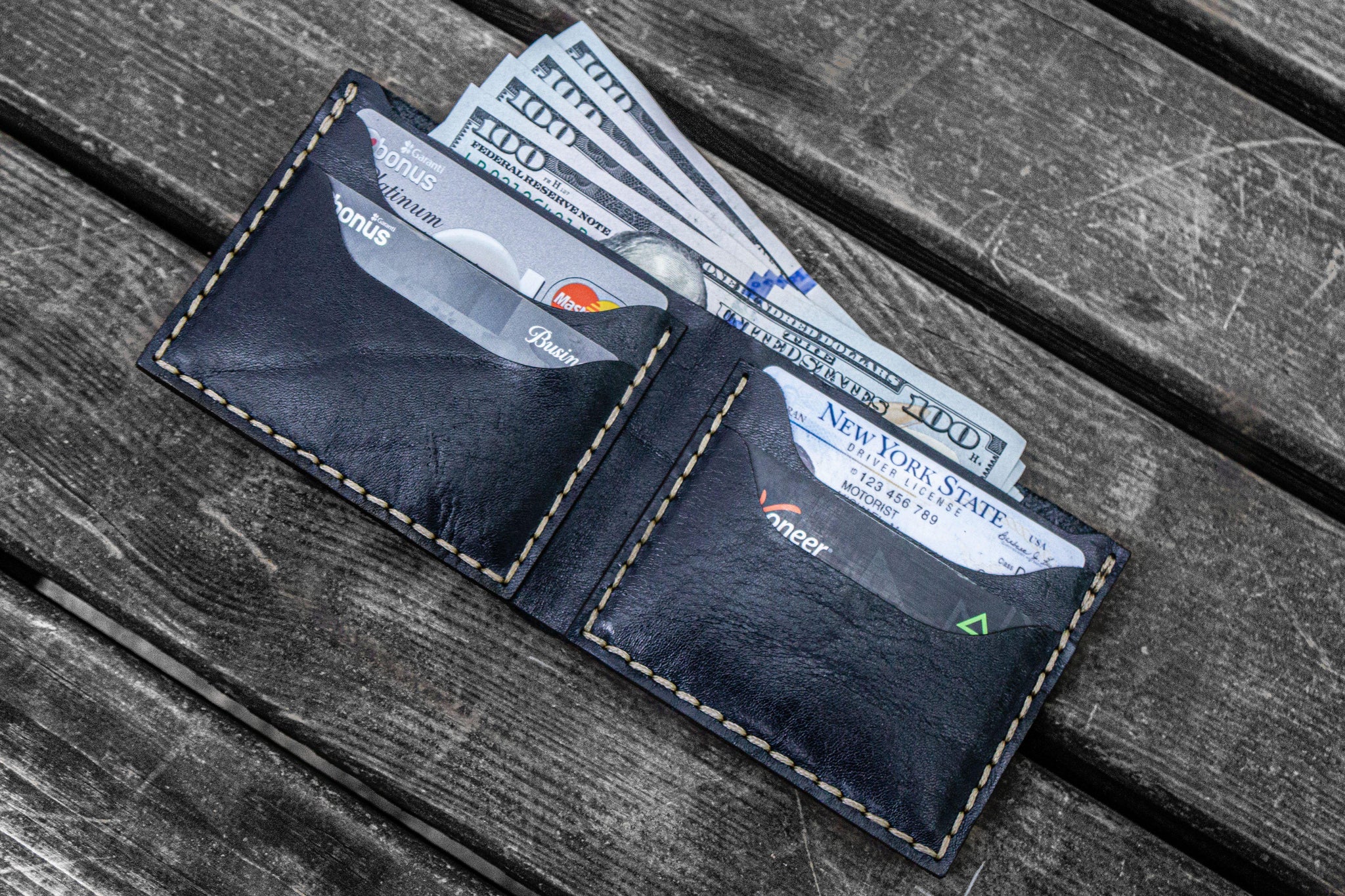 Bifold Wallet, Custom Wallet, Handmade in the USA