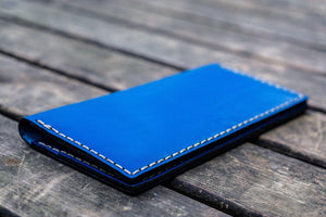 No.49 Handmade Leather Women Wallet - Blue-Galen Leather