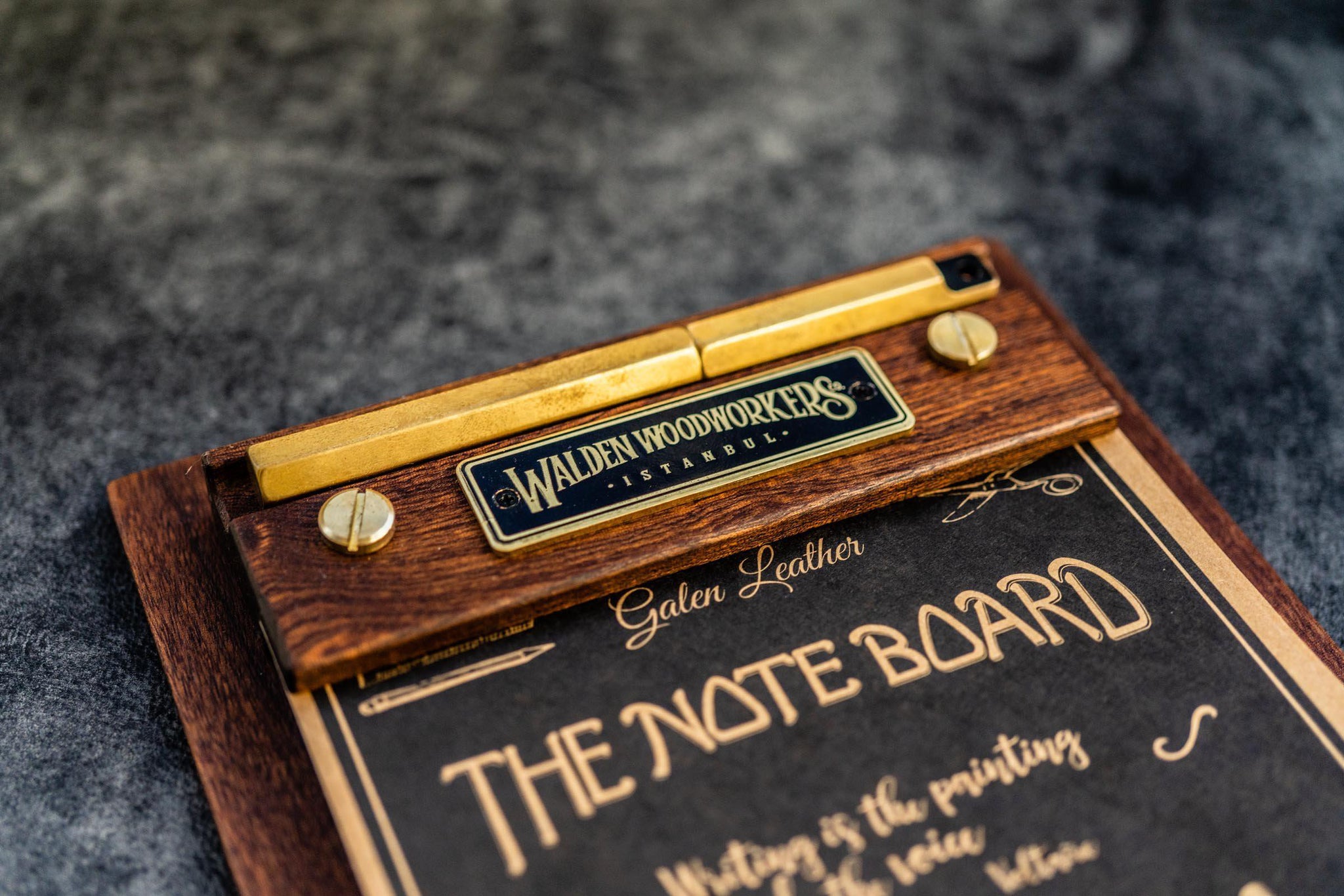 The Note Board Wooden Rhodia Notepad Holder - Mahogany