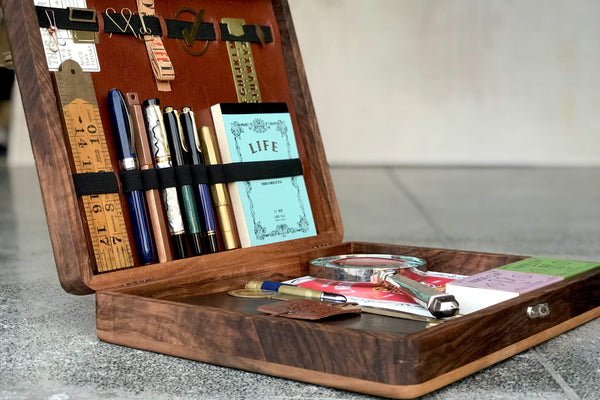 Buy Wood Gift Set With Card Case, Pen And Keychain Online