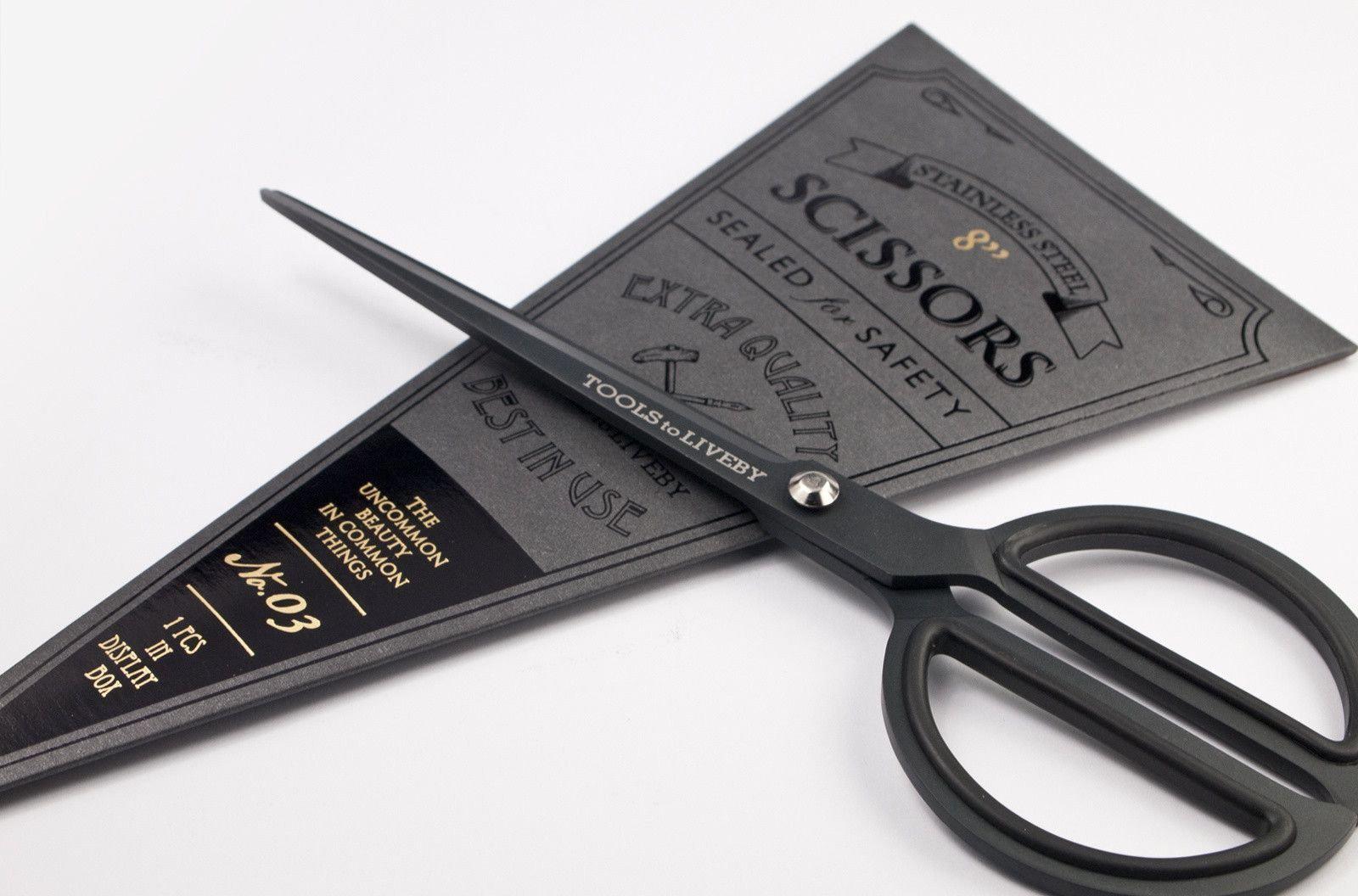 Vintage Metal Steel Made In Taiwan Scissors Black Handle 8