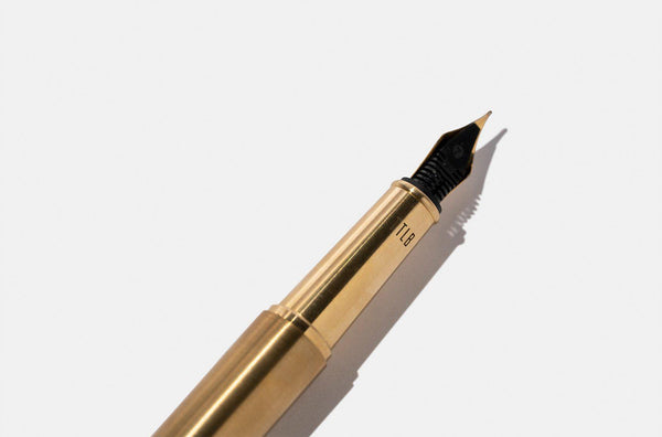 Tools To Liveby Brass Fountain Pen (f Nib) + 1 Black Ink Refill - Galen 