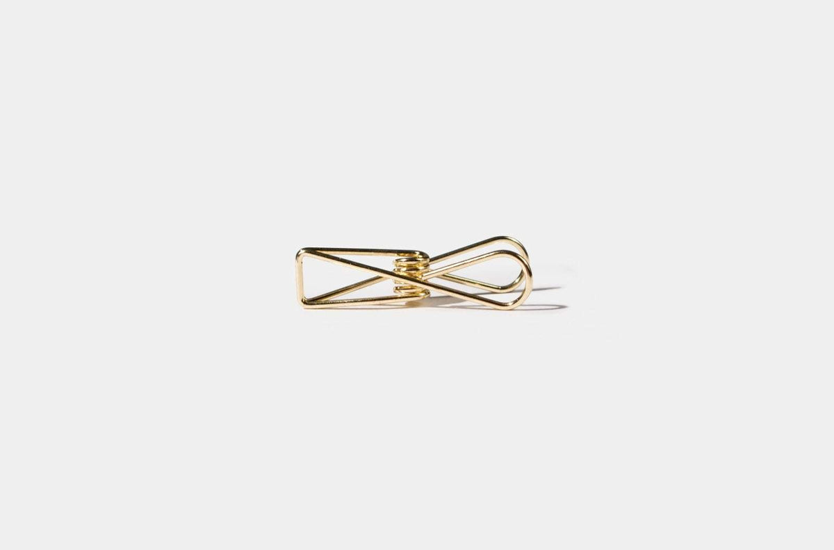 Tools to Liveby Wire Gold Clips/Gold Paper Clips) | Galen Leather