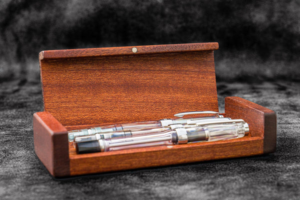 Fountain pen deals case wood